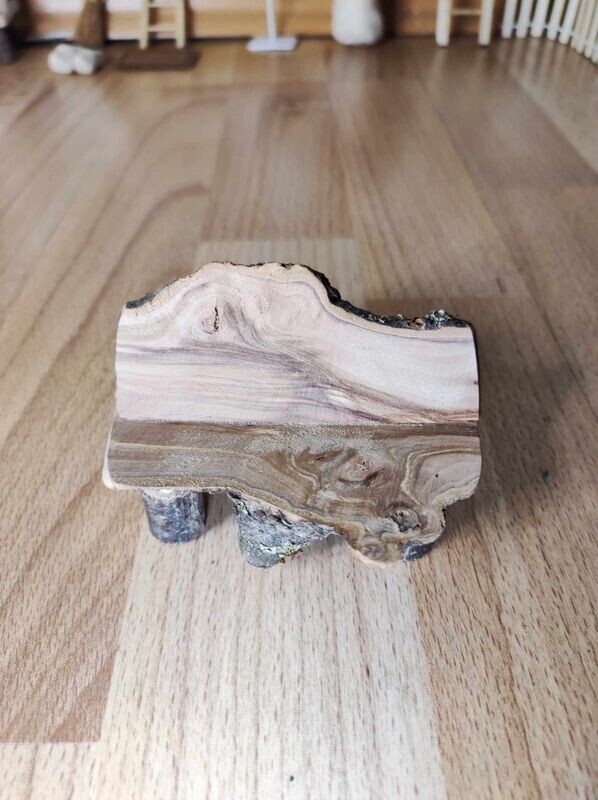 Miniatur Bank aus Holz. Handarbeit. Wichteltür Zubehör. Wichtelwelt. Dekoartikel