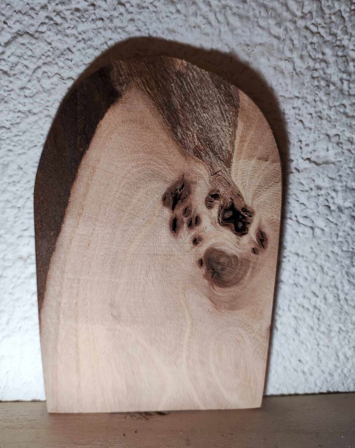 Wichteltür 9,5 cm, Buchenholz. Unikat. Dekoartikel