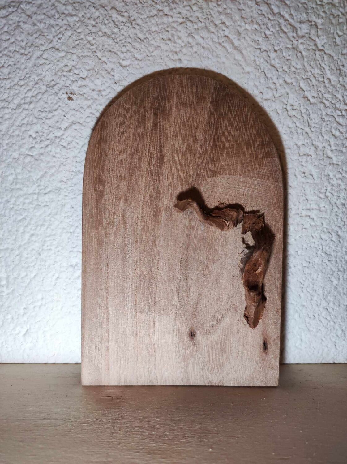 Wichteltür mit Holzgriff 11,5 cm, Buchenholz. Unikat. Dekoartikel