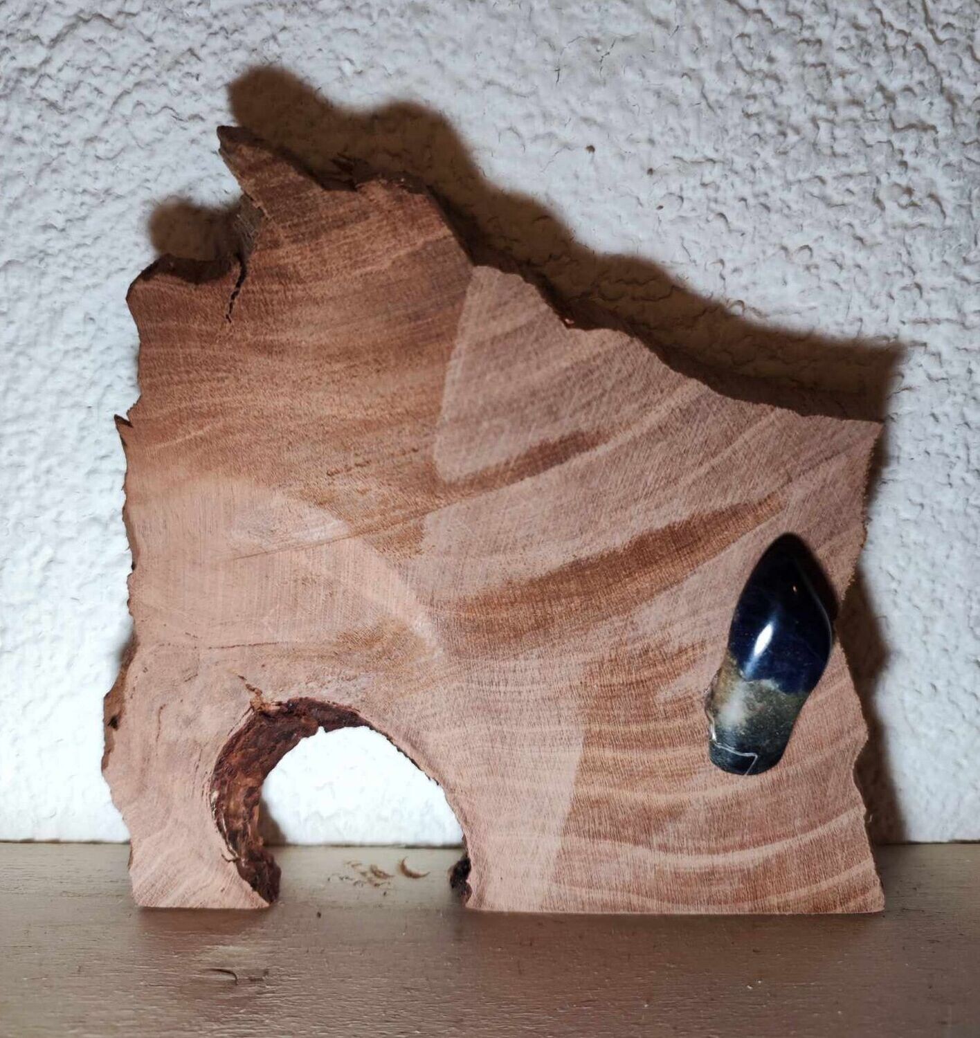 Magische Wichteltür 9 cm, Buchenholz. Unikat. Dekoartikel