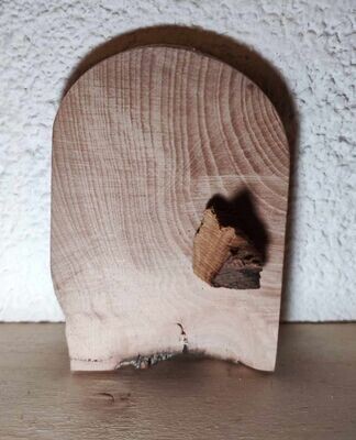 Wichteltür mit Holzgriff 7 cm, Buchenholz. Unikat. Dekoartikel