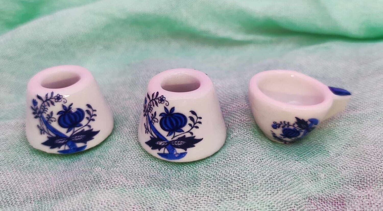 Kerzenständer und Tasse für Puppenstube und Wichteltür. Vintage. Wolle. Dekoartikel