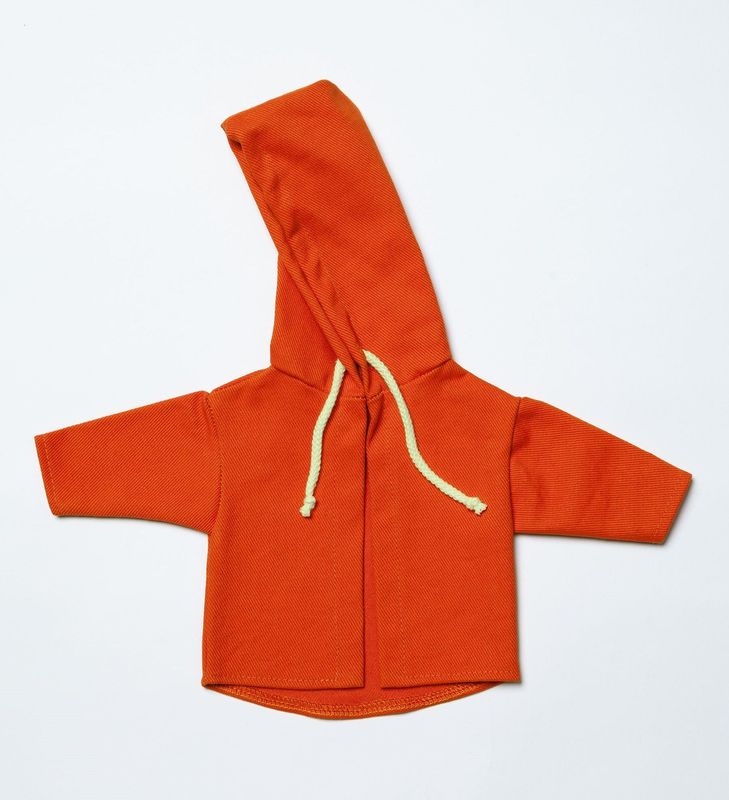 Kapuzenjacke aus Baumwolle Orange