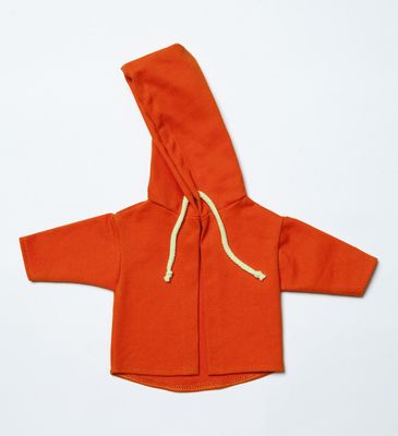 Kapuzenjacke aus Baumwolle Orange Kapuzenjacke aus Baumwolle Orange