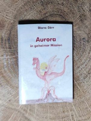 Ein Miniatur Buch -  Aurora in geheimer Mission. Erstauflage. Wichteltür Zubehör. Dekoartikel