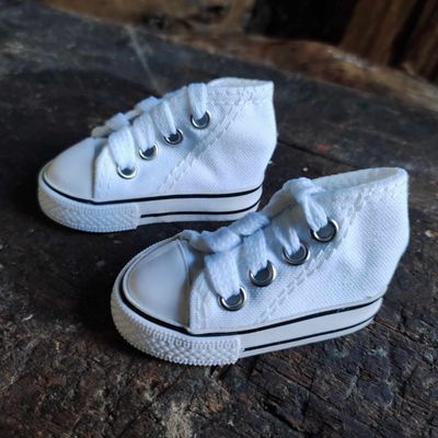 Mini Turnschuhe Weiß 5 cm