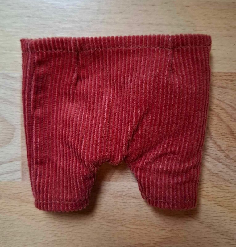 Hose.  Rotbraun (für23 cm Bären). Gebraucht. Baumwolle. Dekoartikel