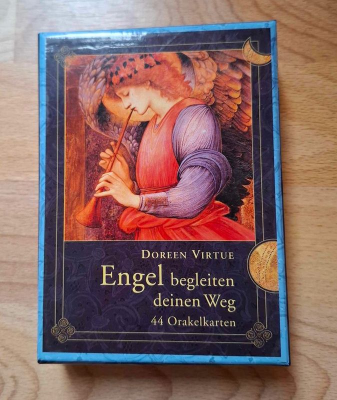 Engel begleiten deinen Weg.  Buch und Kartendeck von Doreen Virtue (antiquarisch)