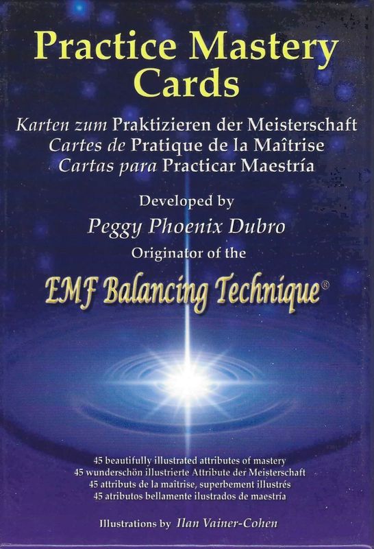 EMF Practice Mastery Cards.  Buch und Kartendeck von Peggy Phoenix Dubro (antiquarisch)