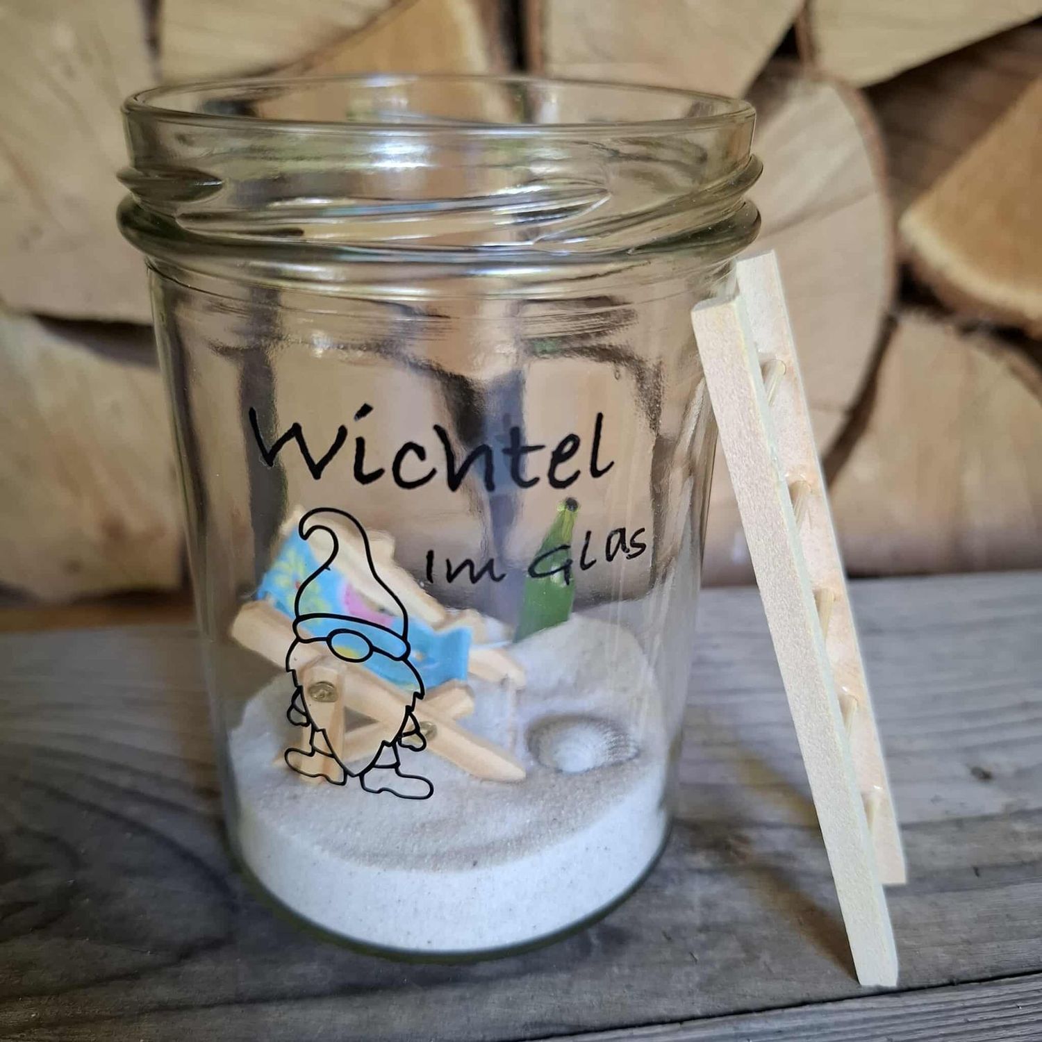 Wichtel im Glas – DIY Set Mini-Strandparty