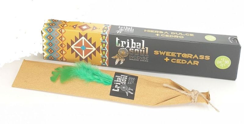 Tribal Soul - Sweetgras + Cedar / Zeder Raeucherstaebchen 15 g Tribal Soul - Sweetgras + Cedar / Zeder Raeucherstaebchen 15 g