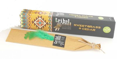Tribal Soul - Sweetgras + Cedar / Zeder Raeucherstaebchen 15 g