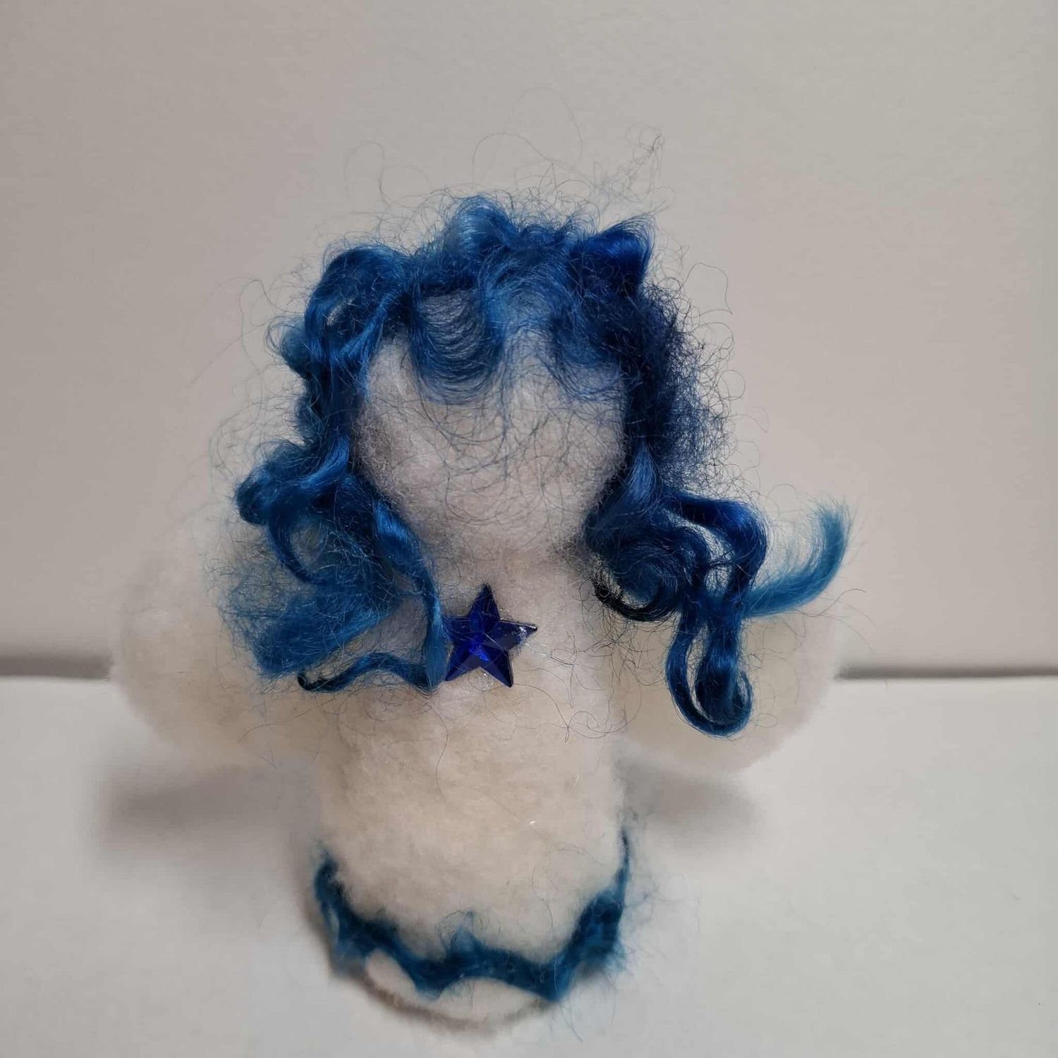 Gefilzter Engel Blue Star