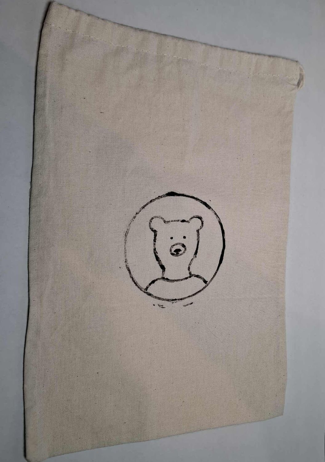 Baumwollbeutel Bären Motiv klein. Dekoartikel Baumwollbeutel Bären Motiv klein. Dekoartikel