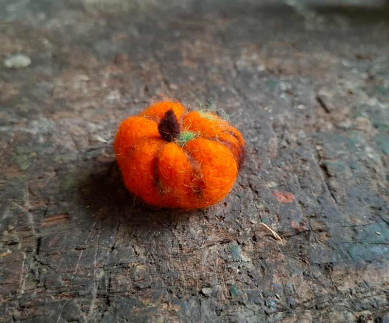 Miniatur Kuerbis gefilzt