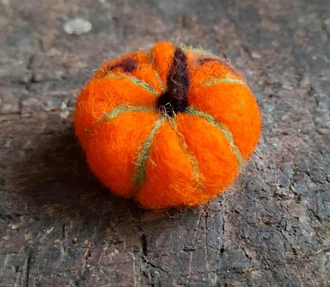 Miniatur Kuerbis gefilzt Miniatur Kuerbis gefilzt