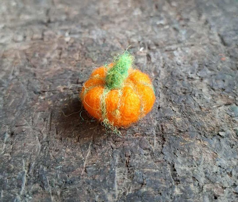 Mini Kuerbis gefilzt