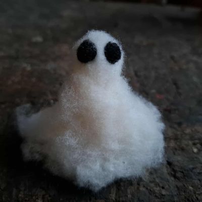 Miniatur Gespenst gefilzt Miniatur Gespenst gefilzt