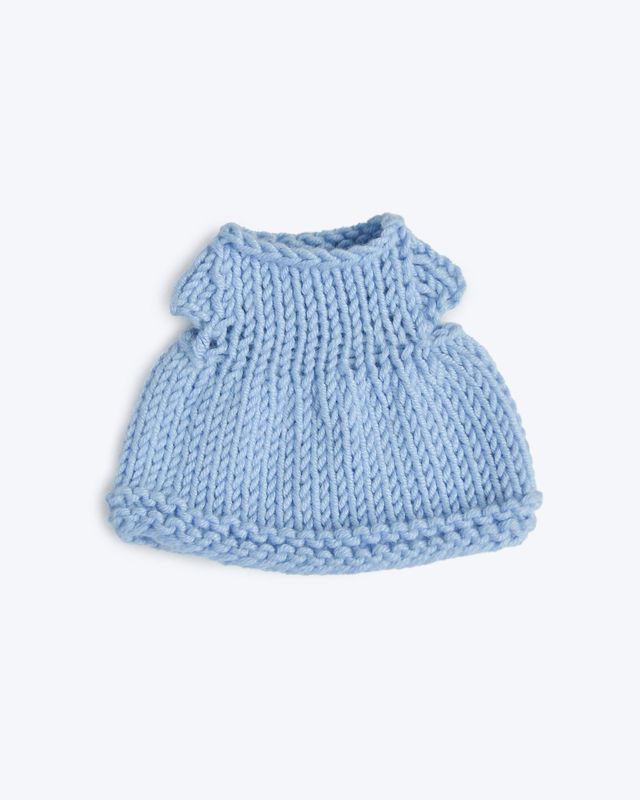 Gestricktes Kleid für Philomena Kloss Baby Baer 13 cm