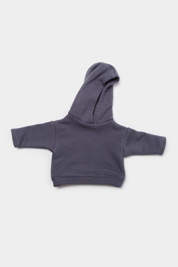 Hoodie Grau fuer 40 cm Philomena Kloss Baer Klassischer Kapuzenpullover - Hoodie in Grau.