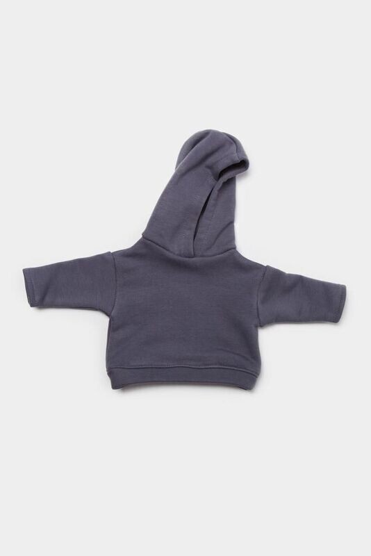 Hoodie Grau fuer 40 cm Philomena Kloss Baer Klassischer Kapuzenpullover - Hoodie in Grau.