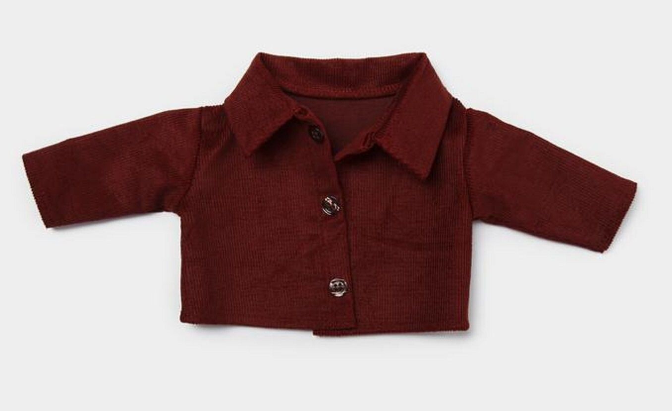 Mini Jacke Weinrot 40 cm Mini Jacke Weinrot