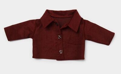 Mini Jacke Weinrot 40 cm Mini Jacke Weinrot
