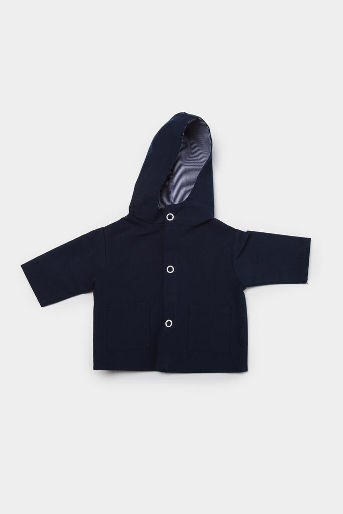 Jacke Blau Kapuze fuer 40 cm Philomena Kloss Baer Blaue Jacke mit Kapuze