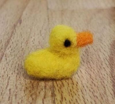 Gefilzte kleine Ente Gefilzte kleine gelbe Ente