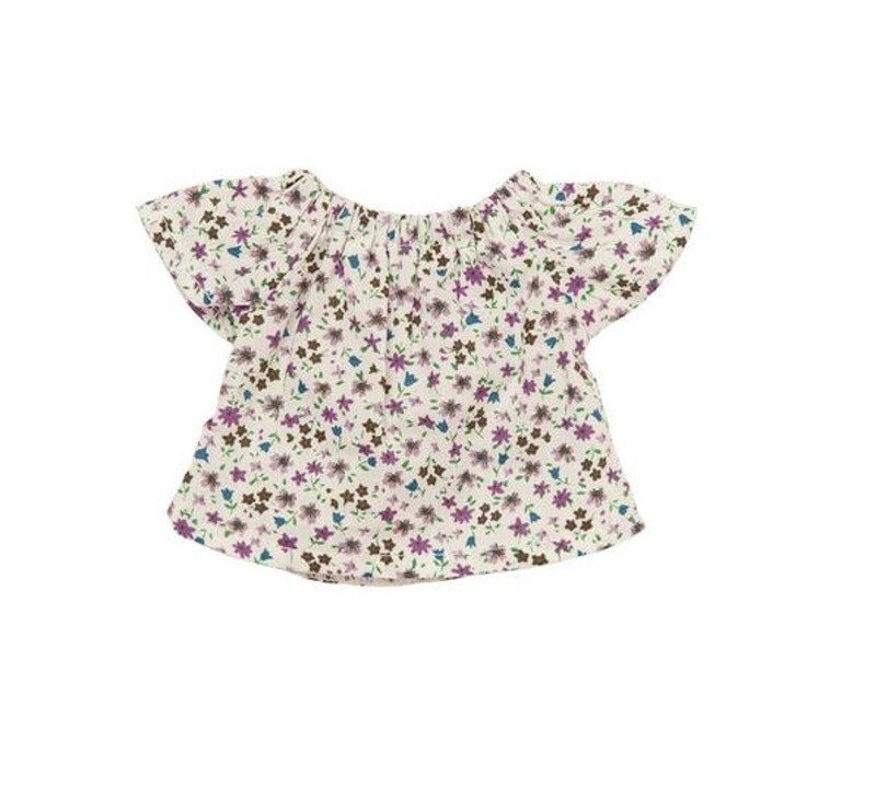 Kleine Bluse Blumenmuster fuer 23 cm Philomena Kloss Baeren Kleine Bluse mit Blumenmuster