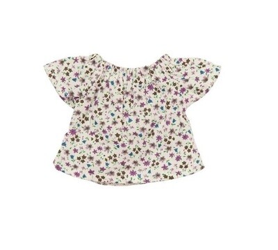 Kleine Bluse Blumenmuster fuer 23 cm Philomena Kloss Baeren Kleine Bluse mit Blumenmuster