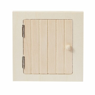 Miniatur Dachluke aus Holz für die Wichteltür 10 cm Miniatur-Dachluke aus Holz, 10×10 cm, naturfarben, quadratisch, für Wichteltüren, Feen- und Zwergenhäuser.