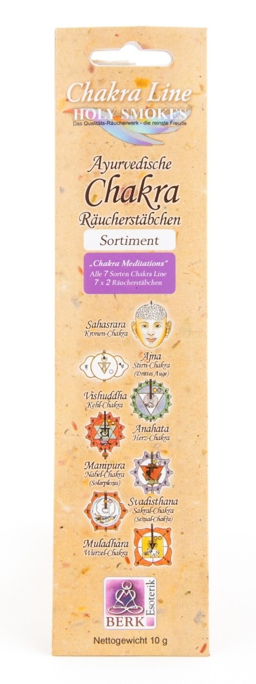 Chakra Meditations Chakra Line Sortiment Raeucherstaebchen
