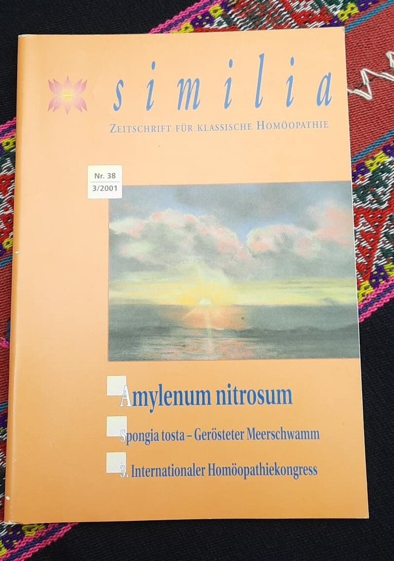 Similia Zeitschrift für Klassische Homöopathie 38 3-2001 Similia Zeitschrift für Klassische Homöopathie 38 3-2001
