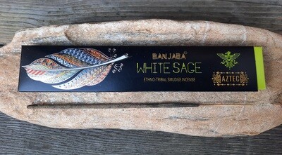 Banjara Aztec Natural Incense - White Sage/ Raeucherstaebchen 15 g Banjara Aztec Natural Incense - White Sage/ Raeucherstaebchen 15 g