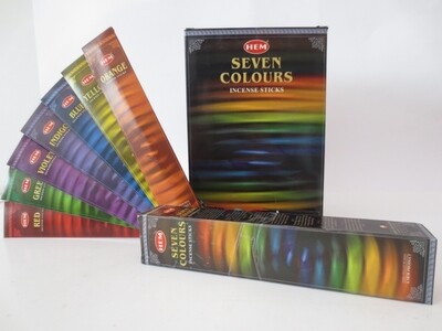 HEM Seven Colours - Sieben Farben Raeucherstaebchen HEM Seven Colours - Sieben Farben Raeucherstaebchen