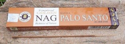 Golden Nag Palo Santo Raeucherstaebchen 15 g Golden Nag Palo Santo Raeucherstaebchen 15 g