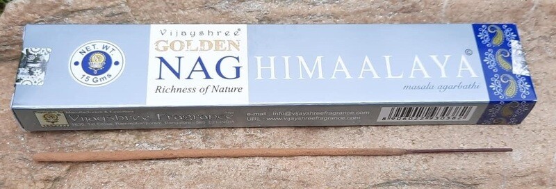 Golden Nag Himalaya Raeucherstaebchen 15 g Golden Nag Himalaya Raeucherstaebchen 15 g