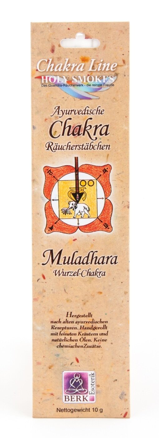 Wurzelchakra (Muladhara) - Chakra Line Raeucherstaebchen 10 g Wurzelchakra (Muladhara) - Chakra Line Raeucherstaebchen 10 g