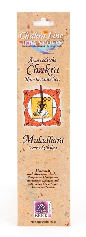 Wurzelchakra (Muladhara) - Chakra Line Raeucherstaebchen 10 g