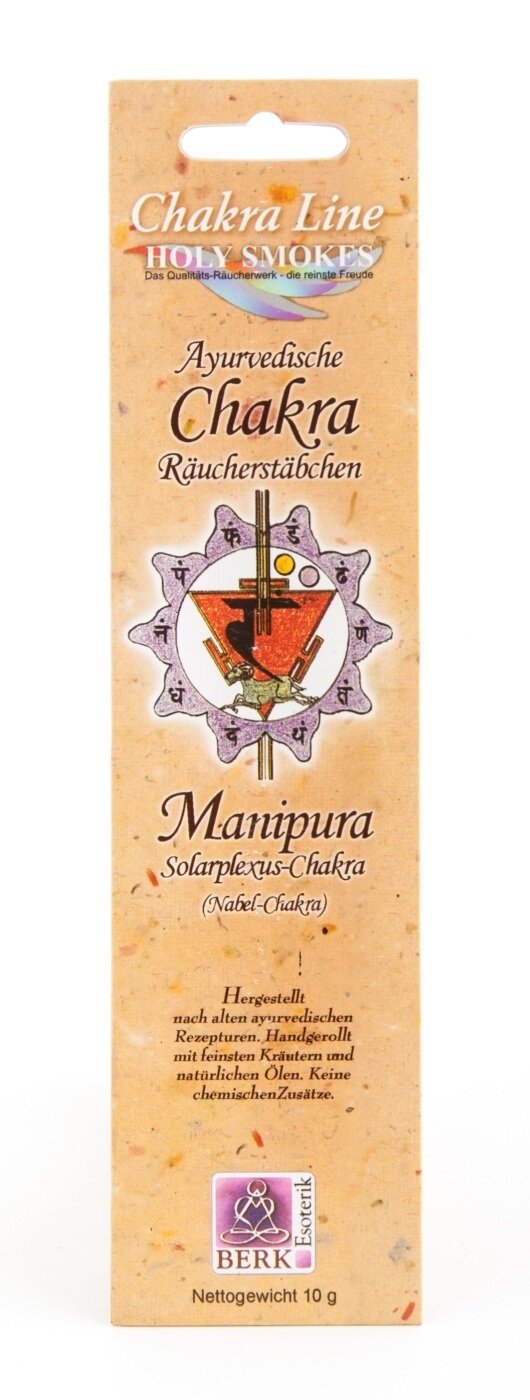 Solarplexus (Manipura) - Chakra Line Raeucherstaebchen 10 g Solarplexus (Manipura) - Chakra Line Raeucherstaebchen 10 g