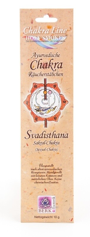 Sakral-Chakra (Svadisthana) - Chakra Line Raeucherstaebchen 10 g