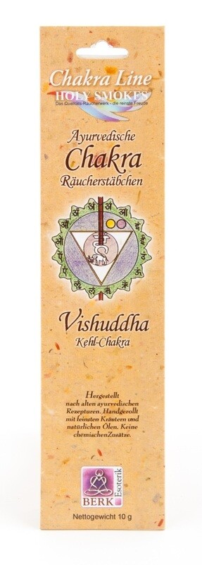 Kehl-Chakra (Vishuddha) - Chakra Line Raeucherstaebchen