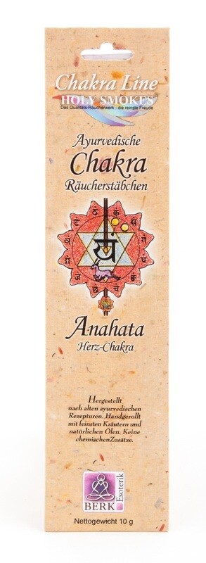 Herz-Chakra (Anahata) - Chakra Line Raeucherstaebchen