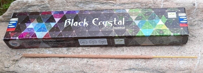Satya Black Crystal Räucherstäbchen 15 g Satya Black Crystal Räucherstäbchen 15 g
