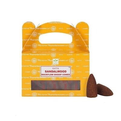 Satya Sandalwood - Sandelholz Backflow Raeucherkegel Satya Sandalwood - Sandelholz Backflow Raeucherkegel