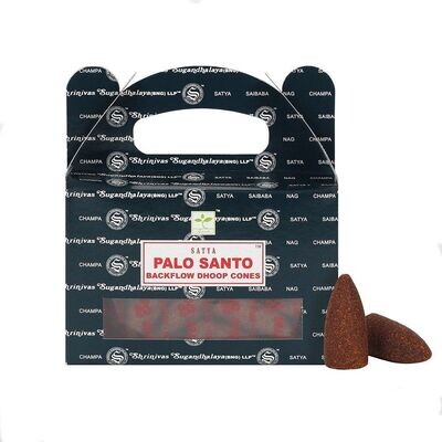 Satya Palo Santo Backflow Raeucherkegel Satya Palo Santo Backflow Raeucherkegel