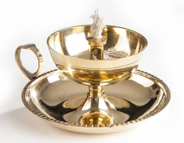 Ghee-Lampe Messing, 8 cm