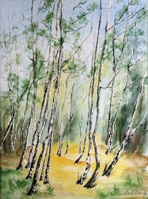 Dünenzauber in Nidden Aquarell Ursel Dörr Dünenzauber in Nidden Aquarell Ursel Dörr