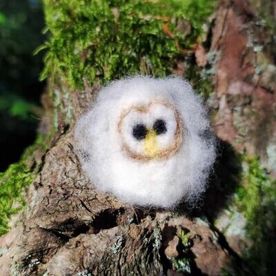 Gefilzte Miniatur Baby Eule Gefilzte Miniatur Baby Eule